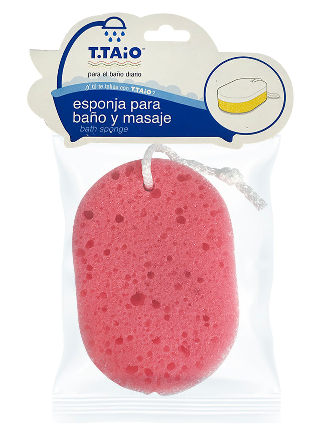 Esponja Ovalada Exfoliante Reversible para Baño y Masaje - ttaiomayoreo