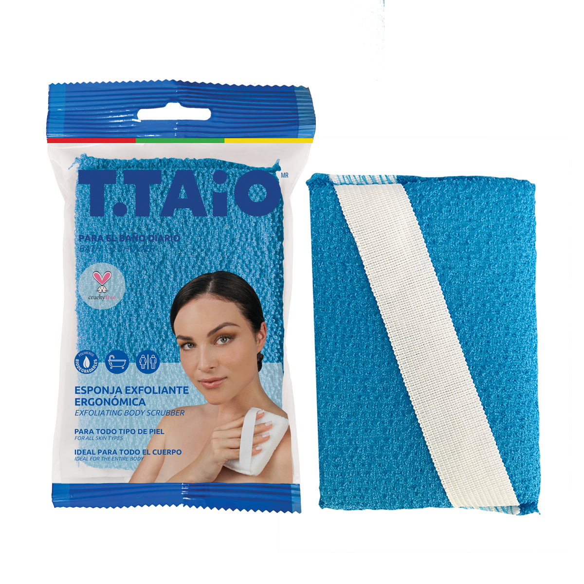 Esponja Exfoliante Ergonómica para Baño y Masaje T.TAIO - ttaiomayoreo