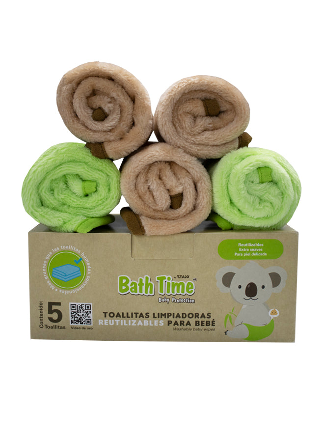 Toallitas Limpiadoras Reutilizables Para Bebé Bathtime - ttaiomayoreo