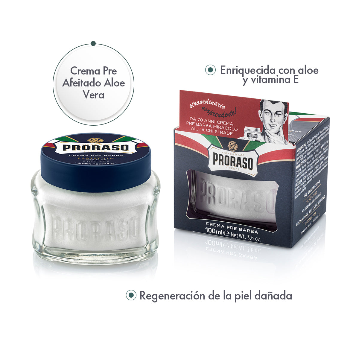 Crema Pre Afeitado Aloe Vera 6 Piezas - ttaiomayoreo
