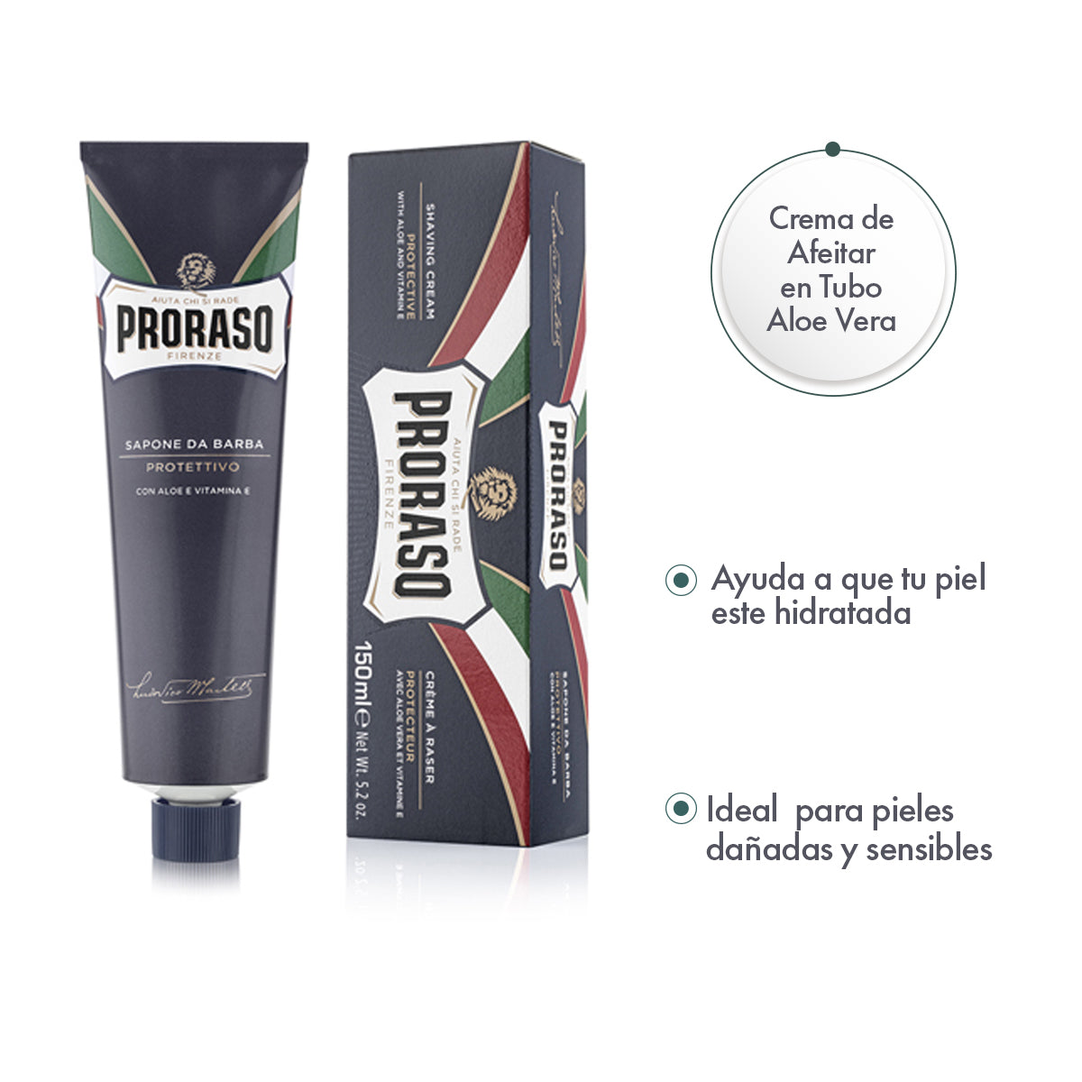 Jabón de Afeitar Aloe Vera 6 Piezas - ttaiomayoreo