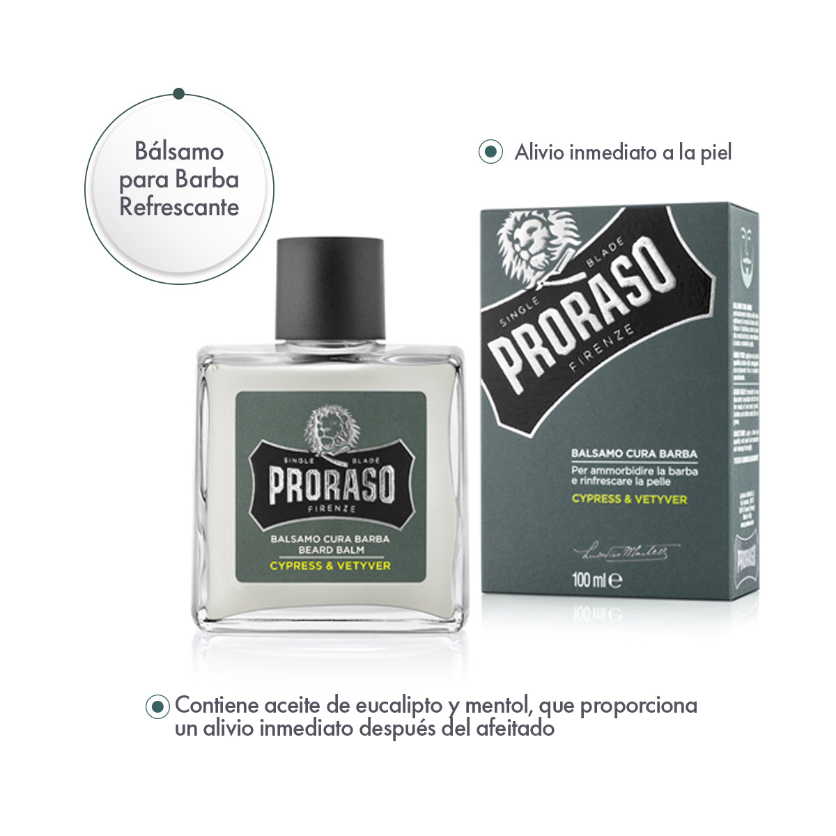 Colonia para Barba Cypress y Vetiver 6 Piezas - ttaiomayoreo