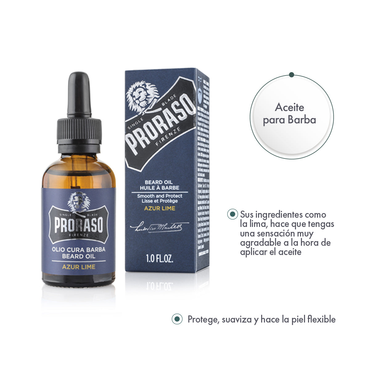 Aceite para Barba Azur Lime 6 Piezas - ttaiomayoreo