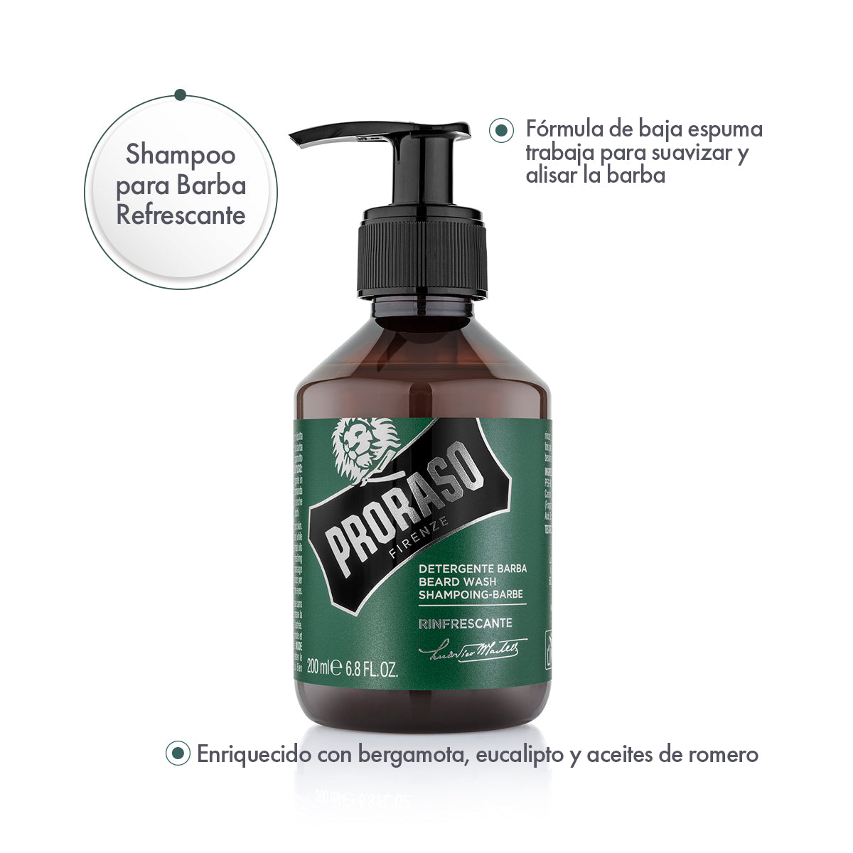 Shampoo para Barba Refrescante 6 Piezas - ttaiomayoreo