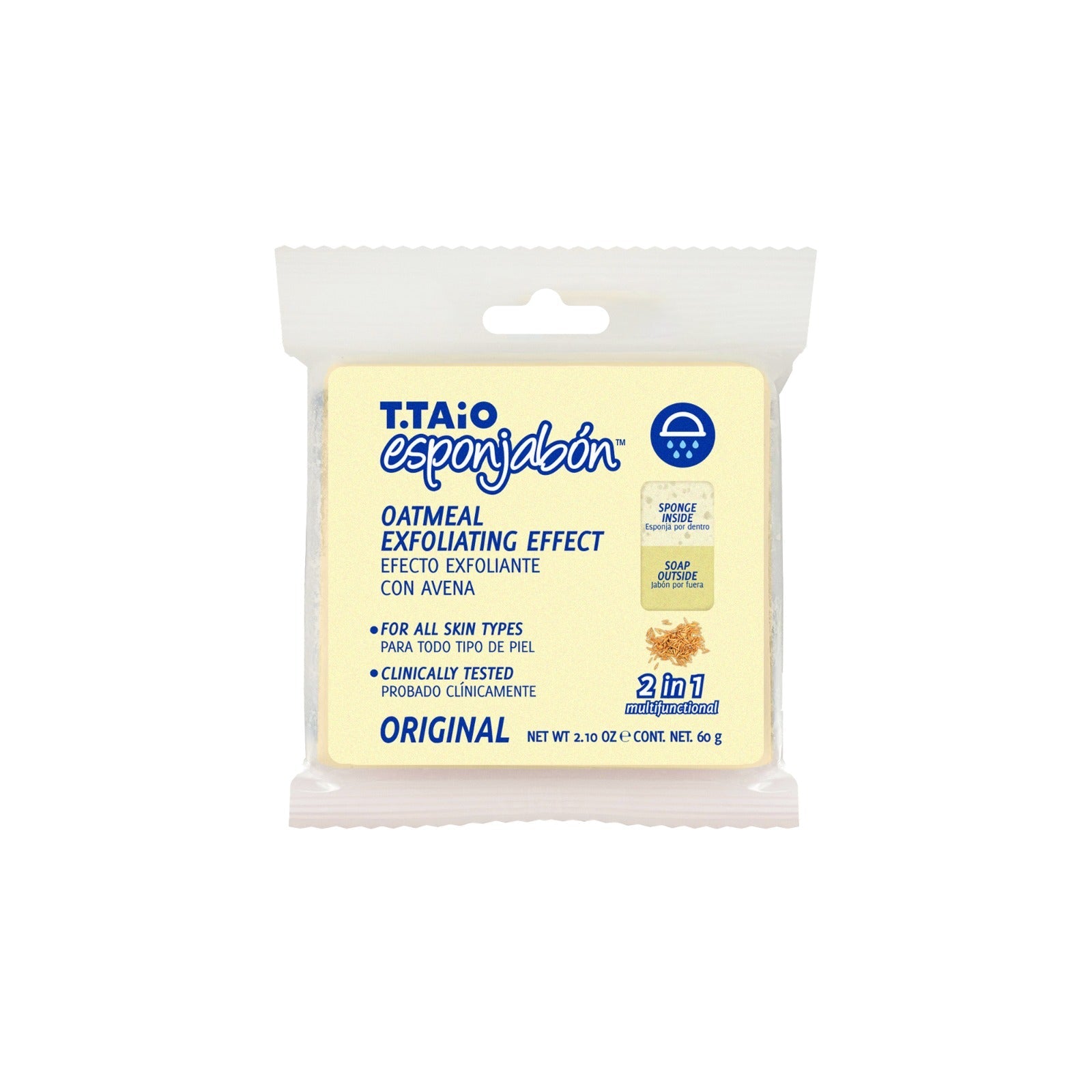 Mini Esponjabón Avena, Exfoliante - esponjabon