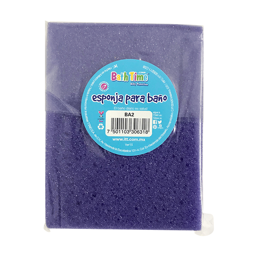 Esponja mediana BATH TIME - ttaiomayoreo