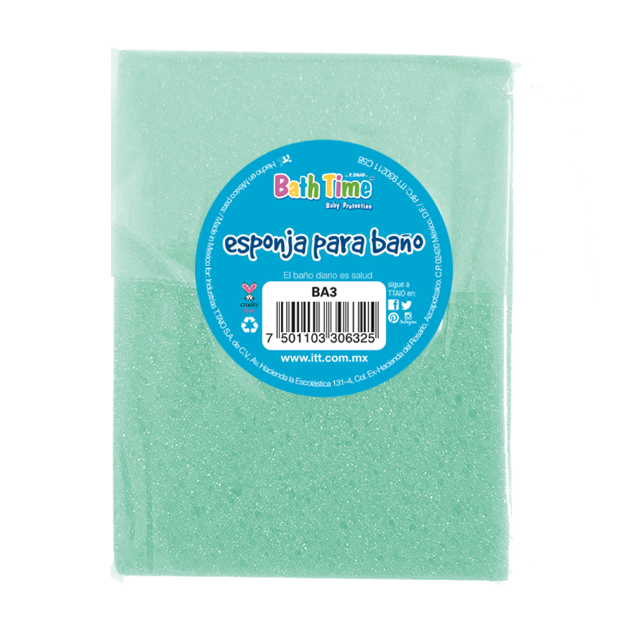 Esponja grande BATH TIME - ttaiomayoreo