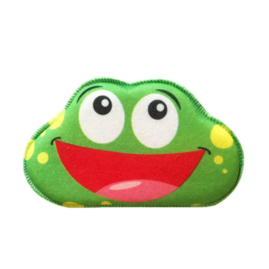 Esponja con tela estampada de animales BATH TIME - ttaiomayoreo