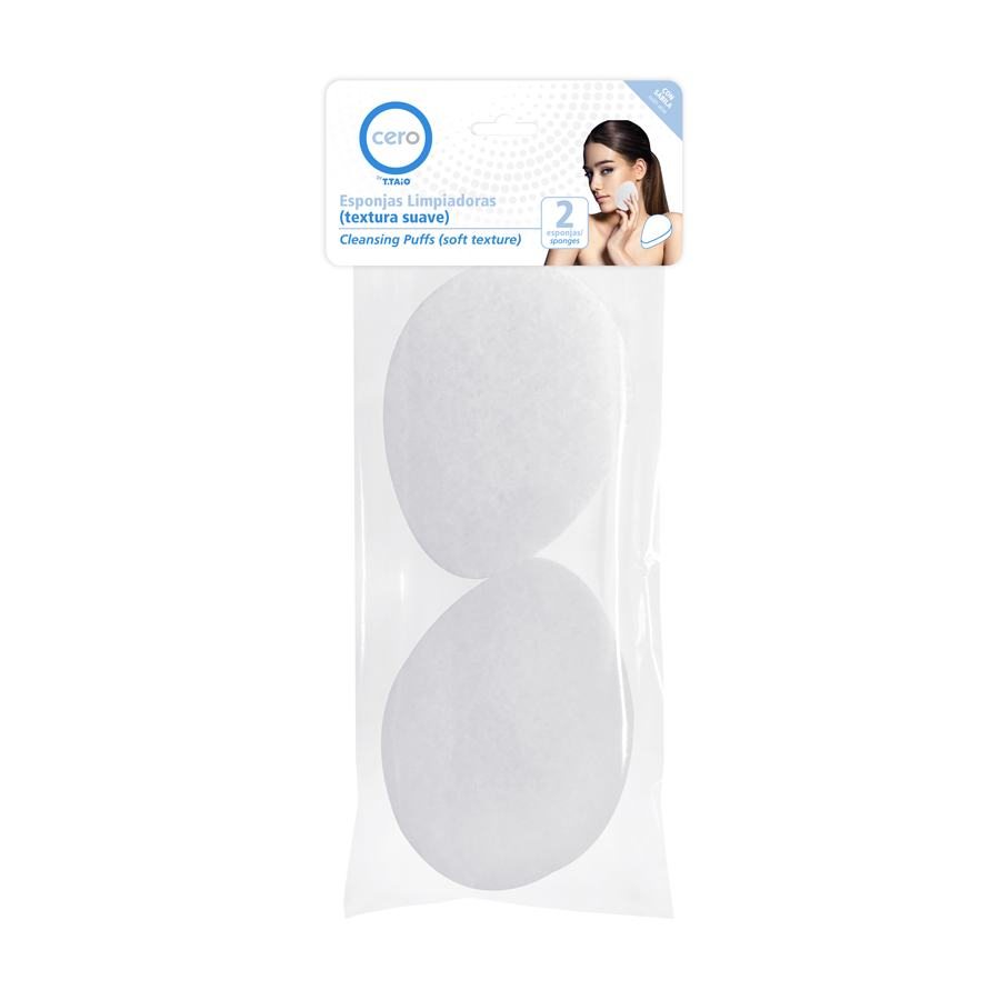Esponjas faciales dermo-limpiadoras CERO - ttaiomayoreo
