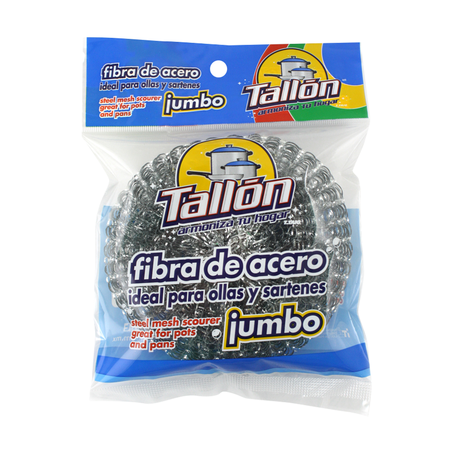 Fibra De Acero Jumbo para cocina TALLON - ttaiomayoreo