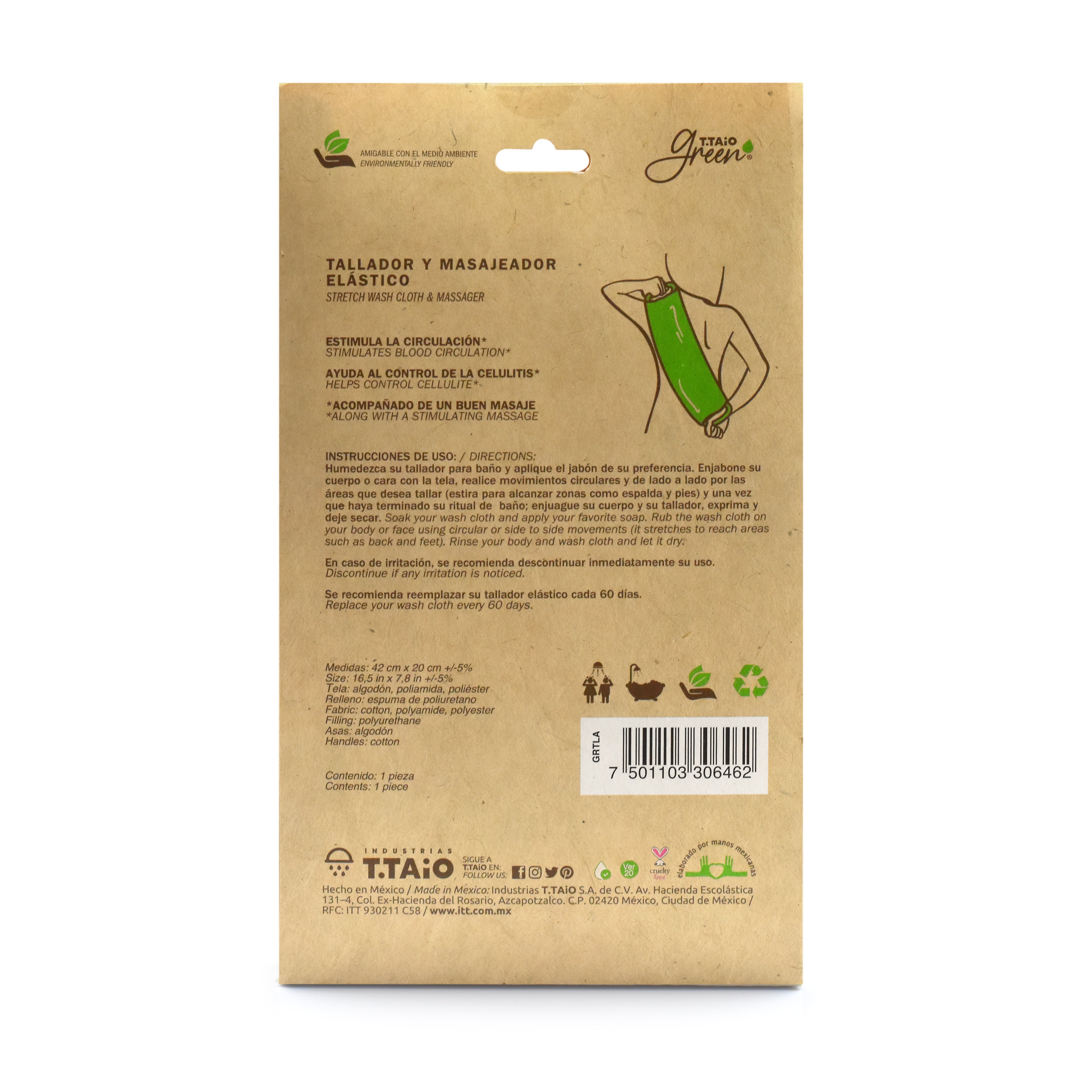 T.Taio Green Toalla Elastica - ttaiomayoreo