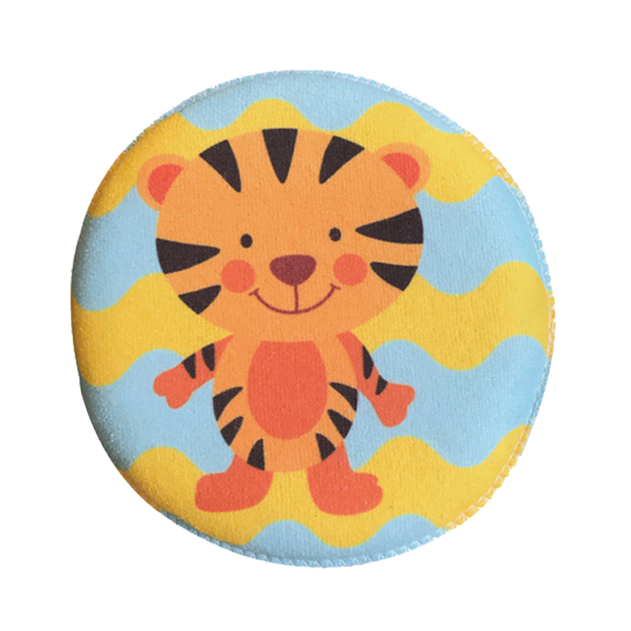 Esponja redonda tela estampada BATH TIME - ttaiomayoreo