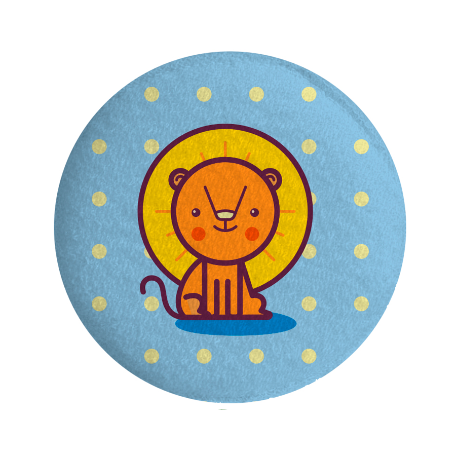 Esponja redonda tela estampada BATH TIME - ttaiomayoreo