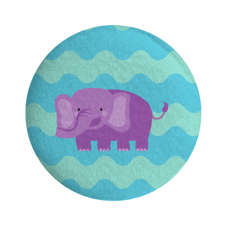 Esponja redonda tela estampada BATH TIME - ttaiomayoreo