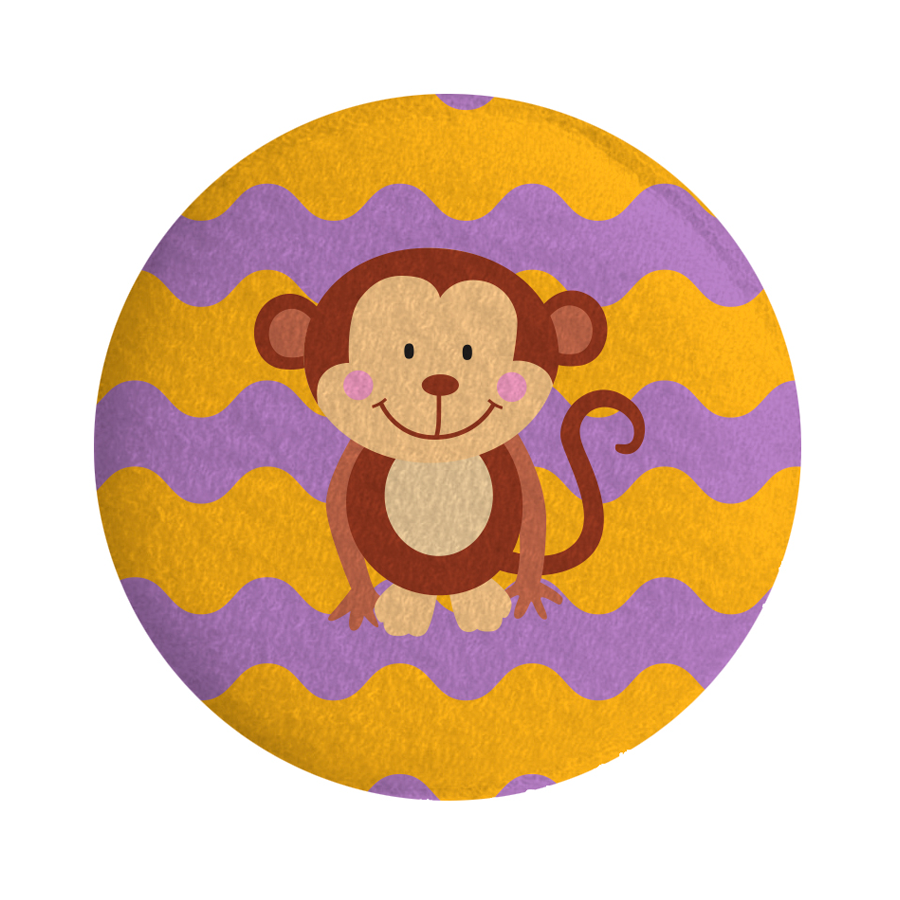 Esponja redonda tela estampada BATH TIME - ttaiomayoreo