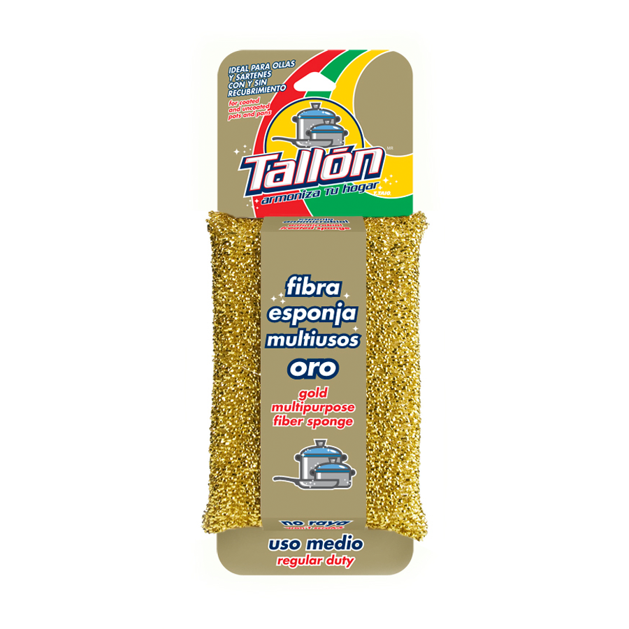 Fibra color oro para cocina (Uso Medio) TALLON - ttaiomayoreo