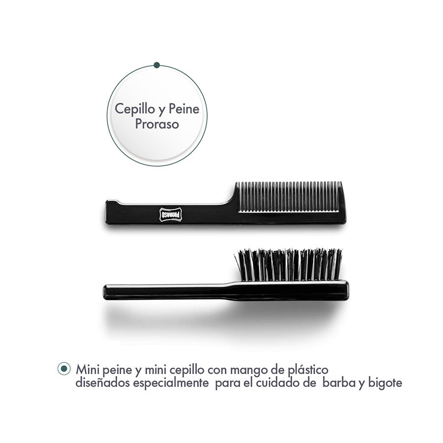 Cepillo y Peine para Barba