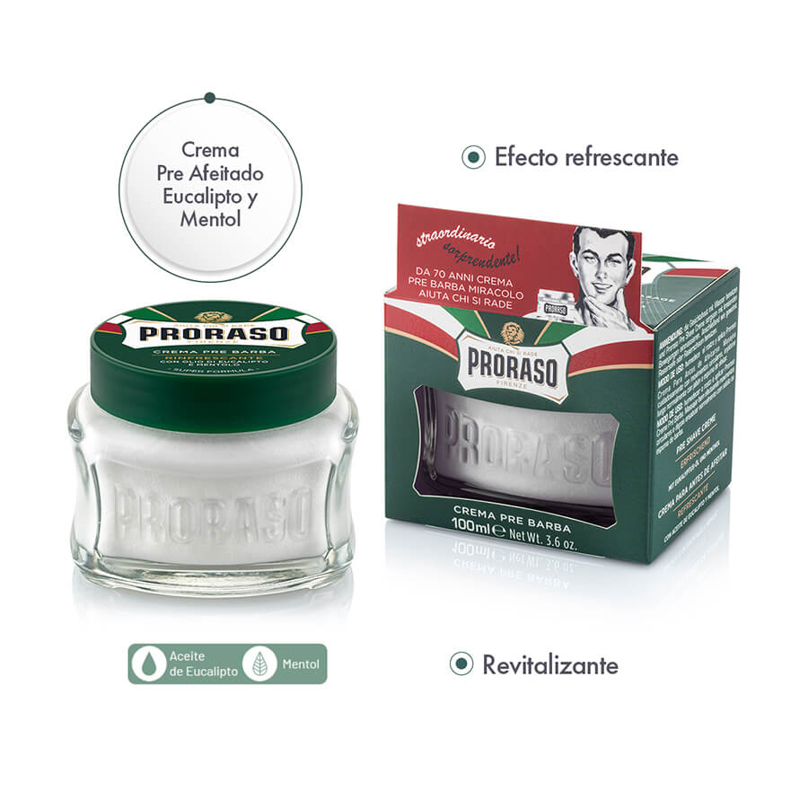 Crema Pre Afeitado Eucalipto y Mentol - ttaiomayoreo