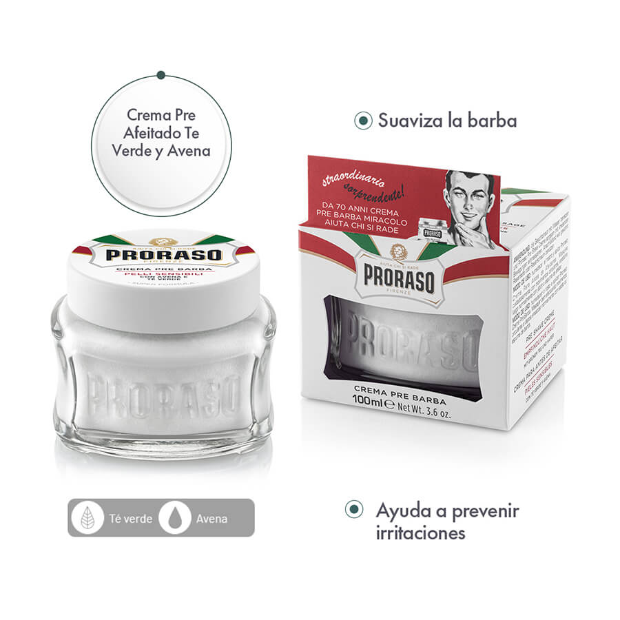 Crema Pre Afeitado Te Verde y Avena - ttaiomayoreo