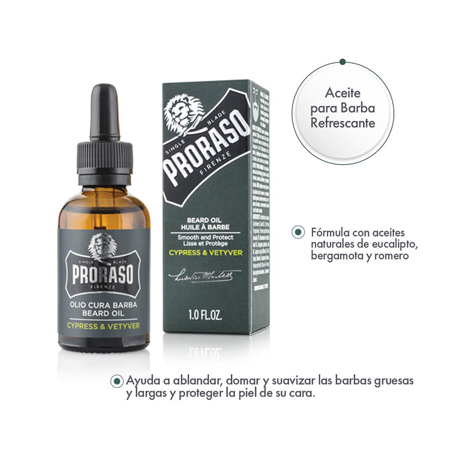 Aceite para Barba Cypress & Vetiver - ttaiomayoreo