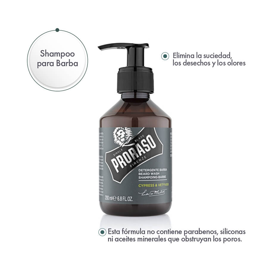 Shampoo para Barba Cypress & Vetiver - ttaiomayoreo
