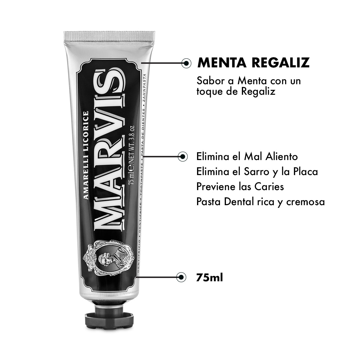 Pasta de Dientes Menta Regaliz Amarelli Caja 6 Piezas - ttaiomayoreo