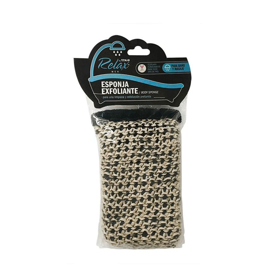 Esponja Rigida de Rafia Exfoliante para Hombre - ttaiomayoreo