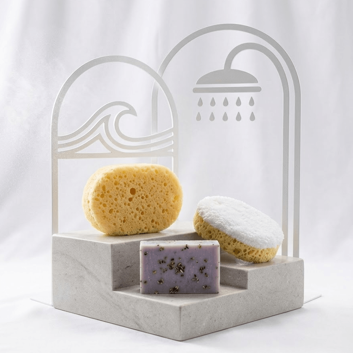 Esponja Exfoliante Reversible Para Baño Doble Textura - ttaiomayoreo