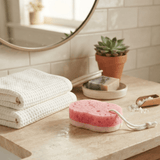 Esponja Ovalada Exfoliante Reversible para Baño y Masaje - ttaiomayoreo