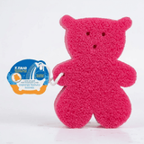 Esponja suajada en forma de oso de doble textura - ttaiomayoreo