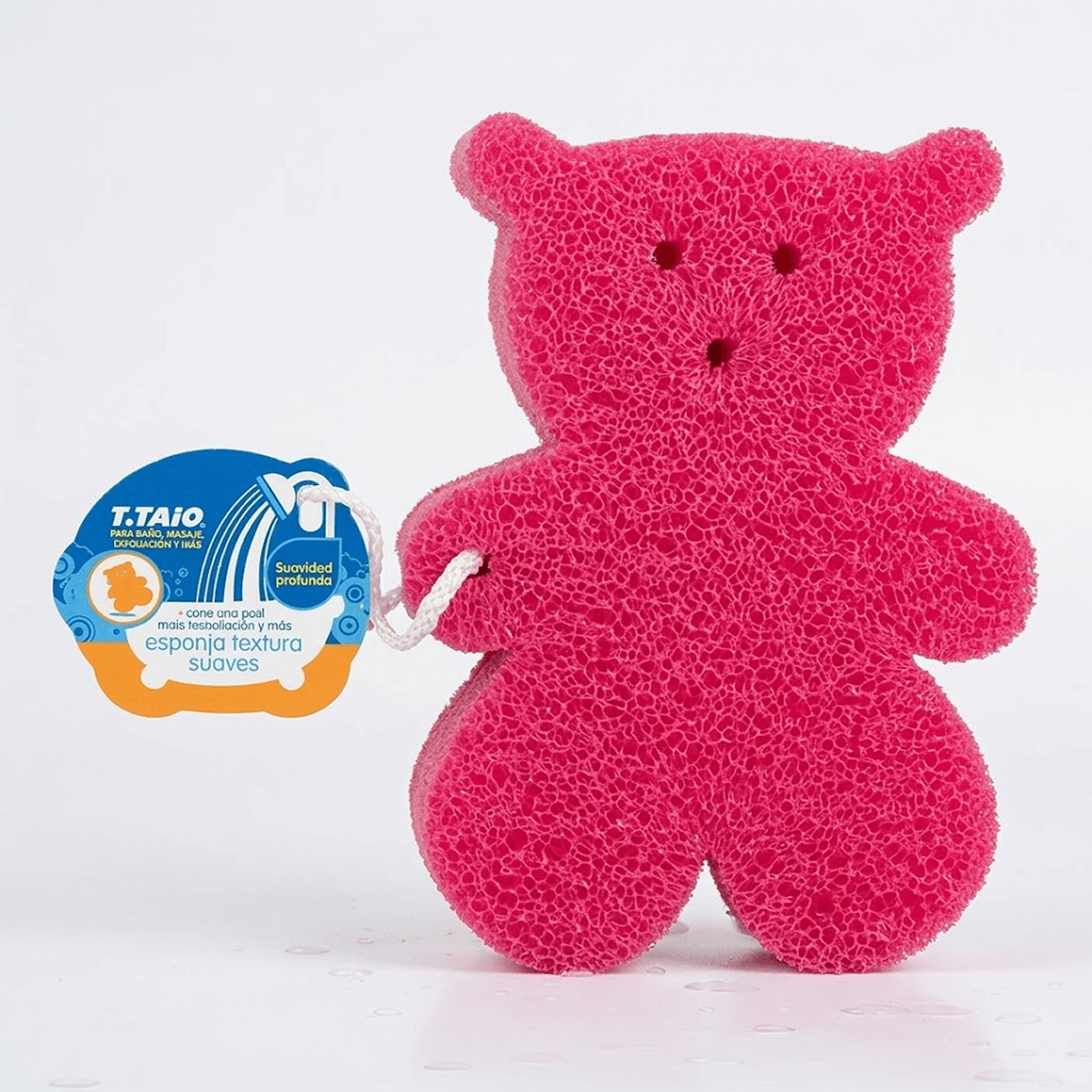 Esponja suajada en forma de oso de doble textura - ttaiomayoreo