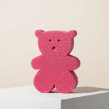 Esponja suajada en forma de oso de doble textura - ttaiomayoreo