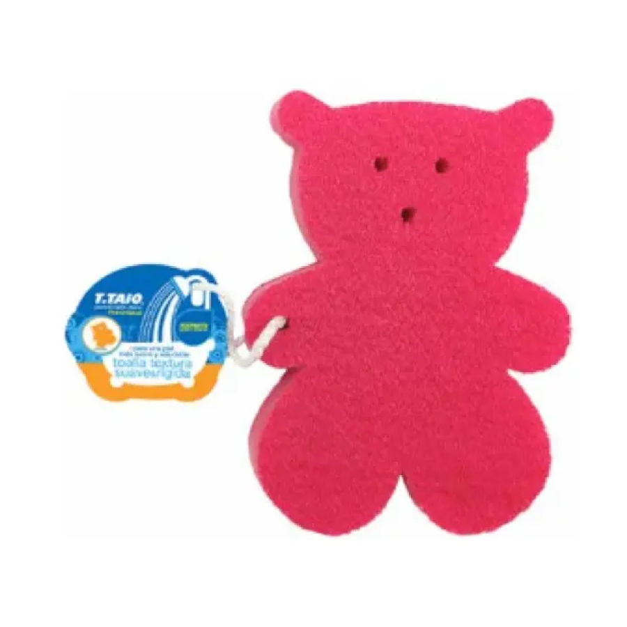 Esponja suajada en forma de oso de doble textura - ttaiomayoreo