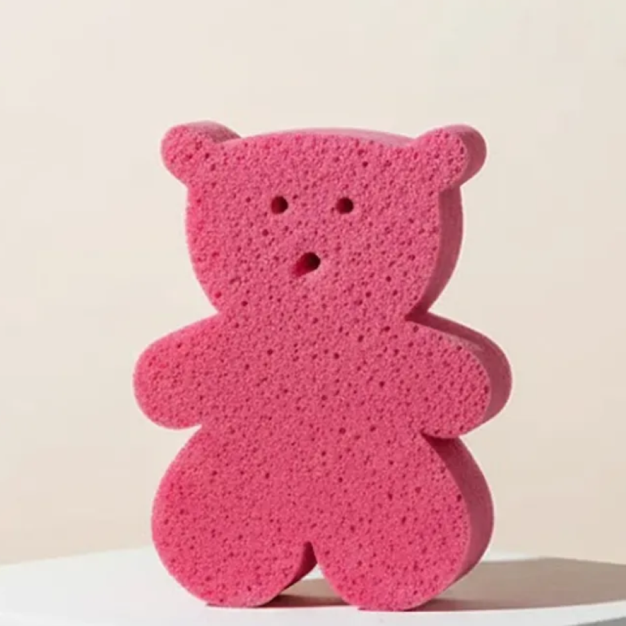 Esponja suajada en forma de oso de doble textura - ttaiomayoreo