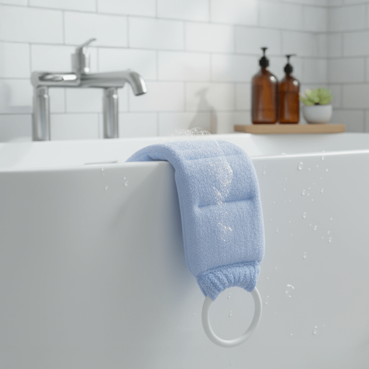 Toalla Rígida con Argollas para Baño y Masaje - ttaiomayoreo