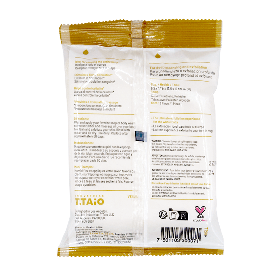 Esponja Exfoliante Reversible - ttaiomayoreo