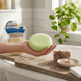 Esponja Corporal Para Baño Doble Textura Suave Y Rigida - ttaiomayoreo