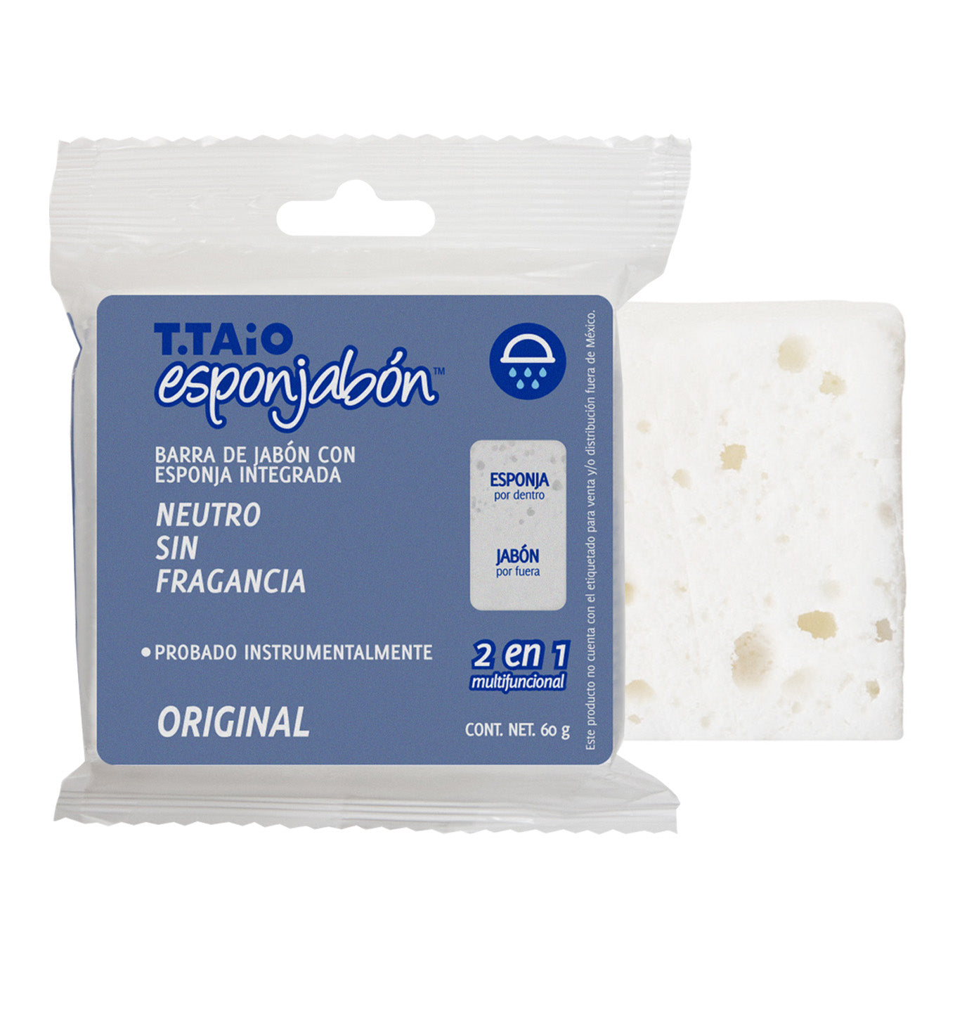 Mini Esponjabón Neutro - ttaiomayoreo