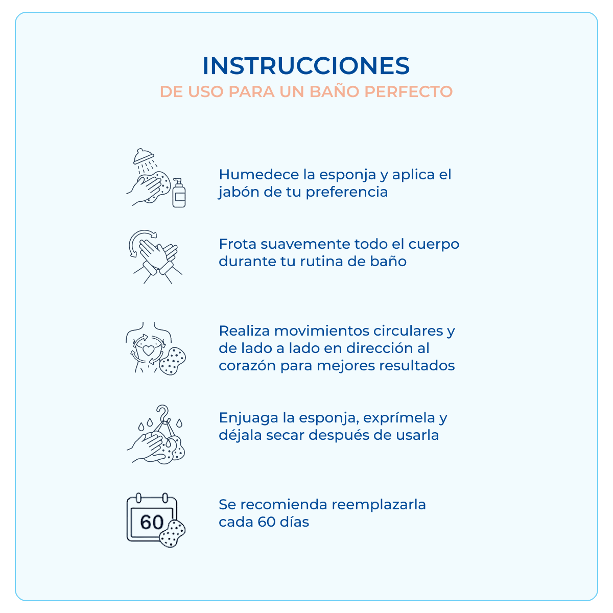 Esponja Exfoliante Ergonómica para Baño y Masaje - ttaiomayoreo