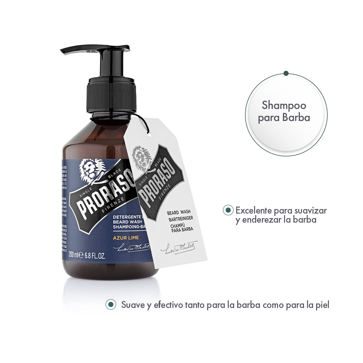 Shampoo para Barba Azur Lime 6 Piezas - ttaiomayoreo