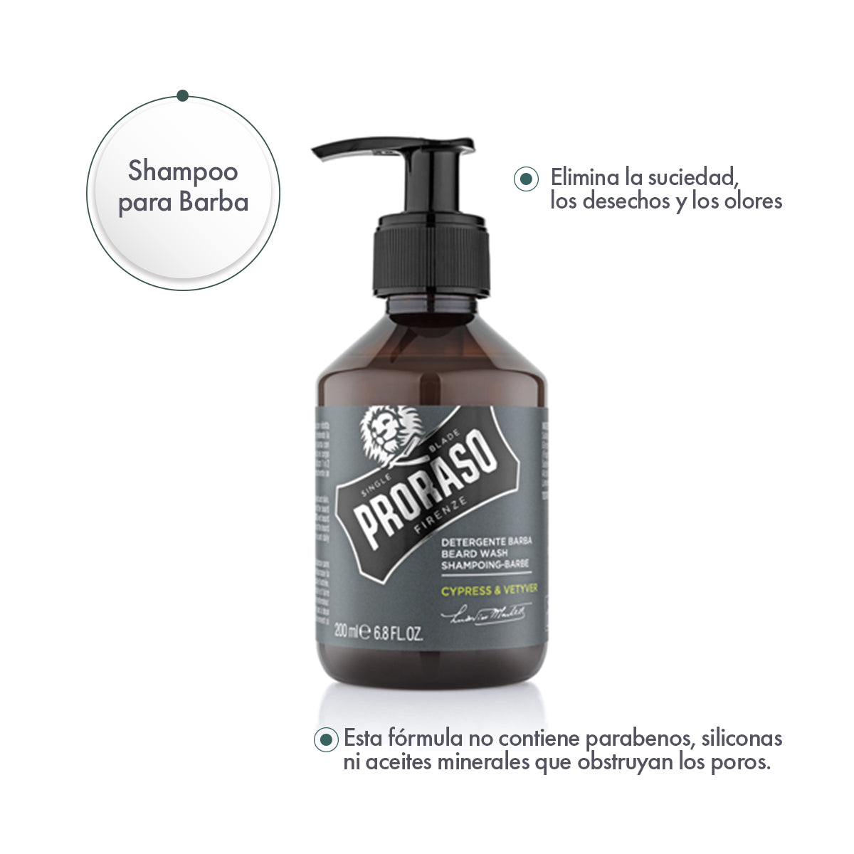 Shampoo para Barba Cypress & Vetiver 6 Piezas - ttaiomayoreo
